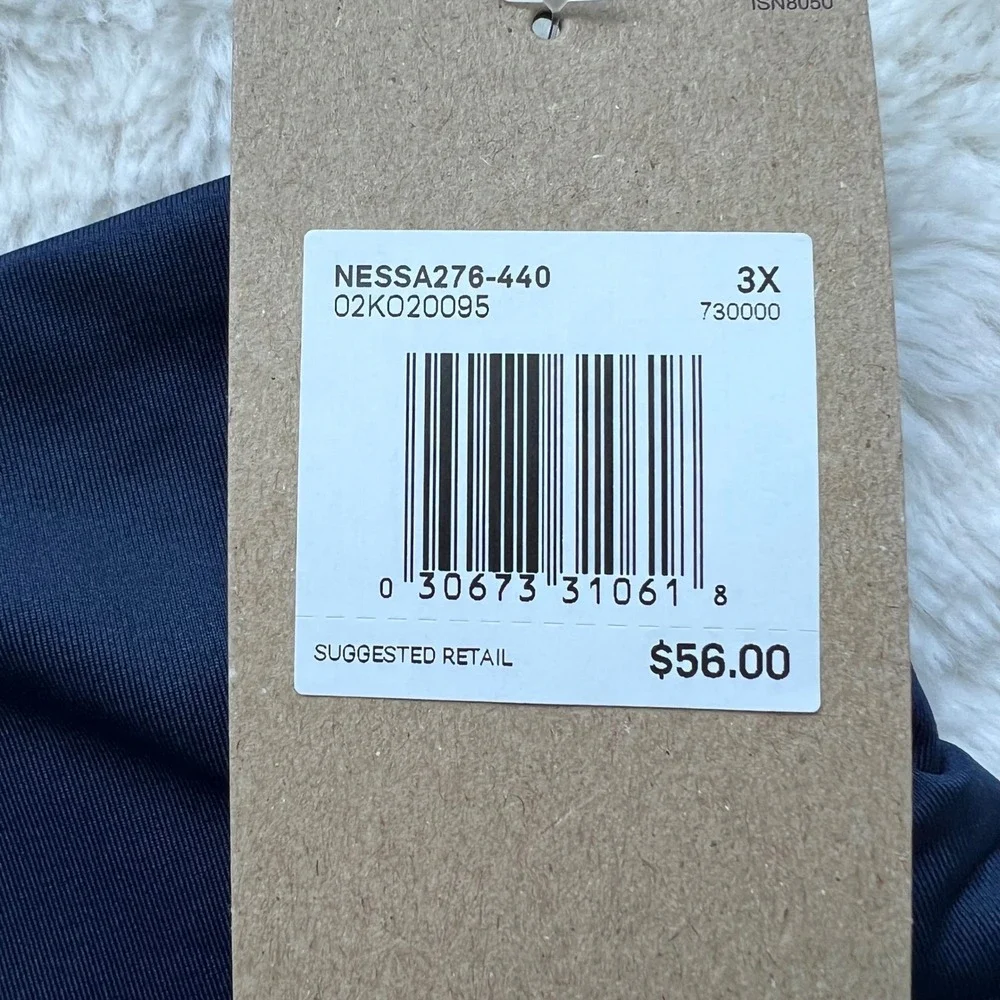 Nike Swim Womens Midnight Navy High Waist Bikini Bottom Size 3X NESSA276-440 New